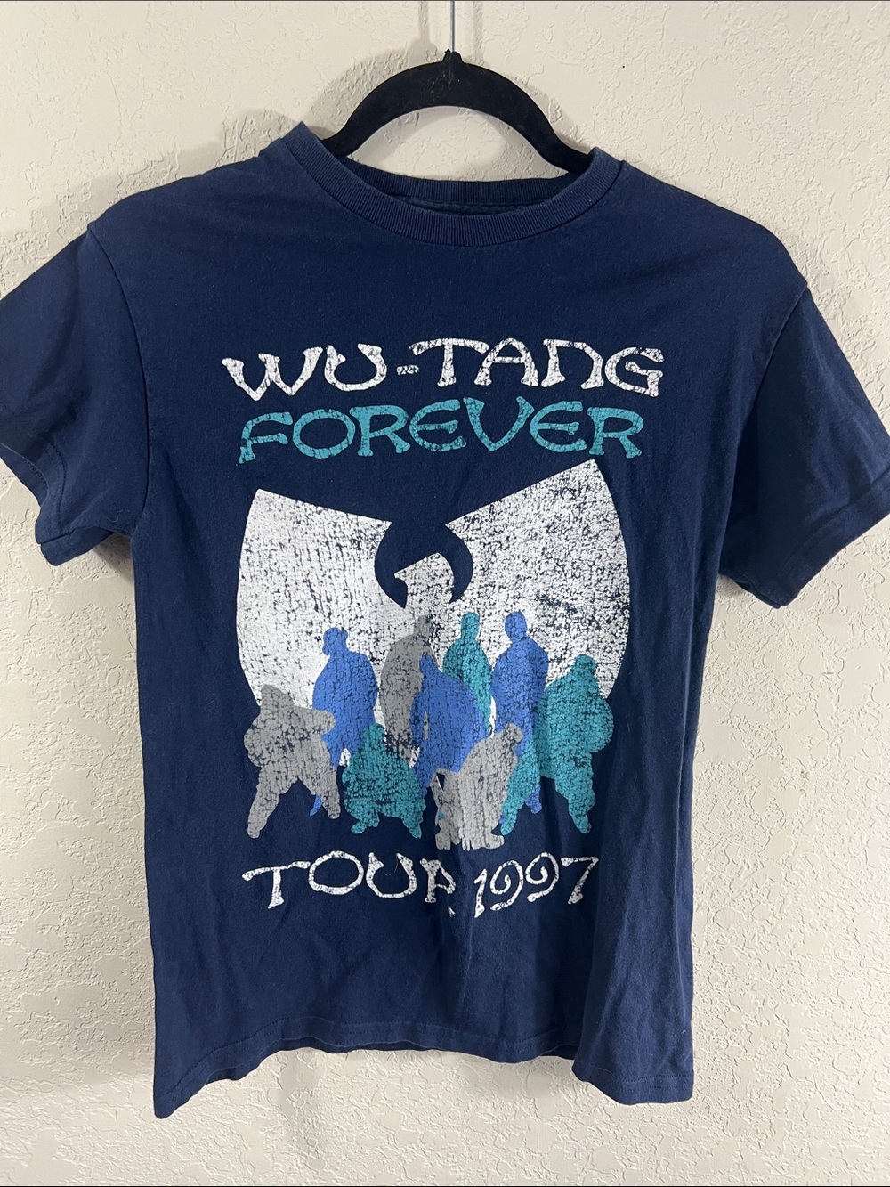 VTG Wu-Tang Forever Tour 1997 Short Sleeve Graphic Tee - Navy